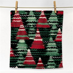 Christmas Trees Face Towel by Modalart