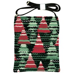 Christmas Trees Shoulder Sling Bag by Modalart