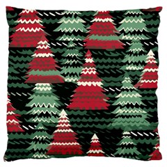 Christmas Trees Large Cushion Case (two Sides) by Modalart