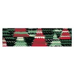 Christmas Trees Oblong Satin Scarf (16  X 60 ) by Modalart