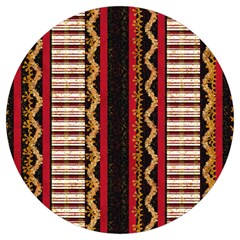 Textile Pattern Abstract Fabric Round Trivet by Modalart