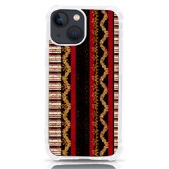 Textile Pattern Abstract Fabric Iphone 13 Mini Tpu Uv Print Case by Modalart