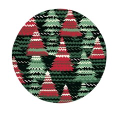 Christmas Trees Mini Round Pill Box