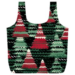 Christmas Trees Full Print Recycle Bag (xxl)