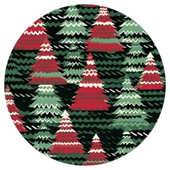 Christmas Trees Round Trivet