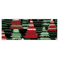 Christmas Trees Banner And Sign 8  X 3  by Modalart