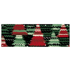 Christmas Trees Banner And Sign 9  X 3  by Modalart