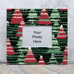 Christmas Trees White Wall Photo Frame 5  X 7  by Modalart