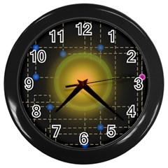 Technology System Wall Clock (black) by Modalart