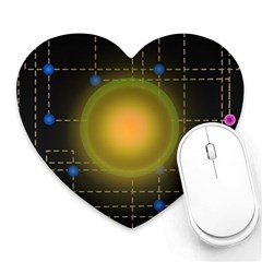 Technology System Heart Mousepad by Modalart