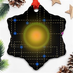 Technology System Ornament (snowflake) by Modalart