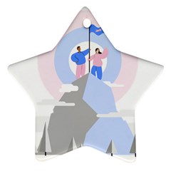 Achievement Success Mountain Clouds Ornament (star) by Modalart