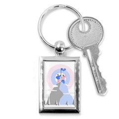 Achievement Success Mountain Clouds Key Chain (rectangle) by Modalart