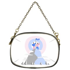 Achievement Success Mountain Clouds Chain Purse (two Sides) by Modalart