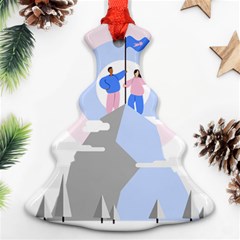 Achievement Success Mountain Clouds Ornament (christmas Tree)  by Modalart