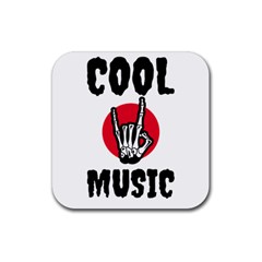 Cool Music Rubber Coaster (square)