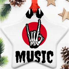 Cool Music Star Ornament (two Sides) by Modalart