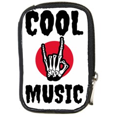 Cool Music Compact Camera Leather Case by Modalart