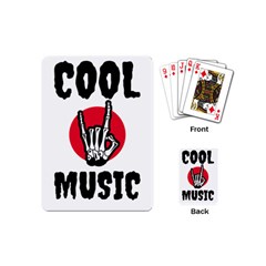 Cool Music Playing Cards Single Design (mini) by Modalart