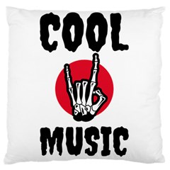 Cool Music Standard Premium Plush Fleece Cushion Case (one Side) by Modalart