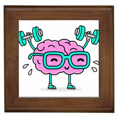 Brain Motivation Mental Activity Framed Tile by Modalart