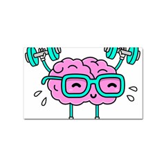 Brain Motivation Mental Activity Sticker Rectangular (10 Pack) by Modalart