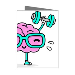 Brain Motivation Mental Activity Mini Greeting Cards (pkg Of 8) by Modalart