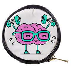 Brain Motivation Mental Activity Mini Makeup Bag by Modalart