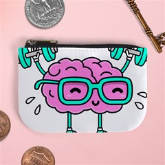 Brain Motivation Mental Activity Mini Coin Purse by Modalart