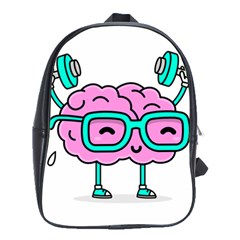 Brain Motivation Mental Activity School Bag (large) by Modalart