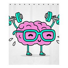 Brain Motivation Mental Activity Shower Curtain 60  x 72  (Medium) 