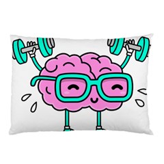 Brain Motivation Mental Activity Pillow Case (two Sides) by Modalart