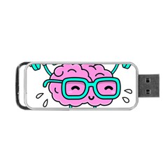 Brain Motivation Mental Activity Portable Usb Flash (two Sides) by Modalart