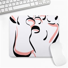 Feet Toes Foot Barefoot Footprint Large Mousepad by Modalart