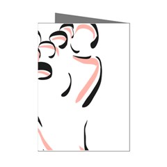 Feet Toes Foot Barefoot Footprint Mini Greeting Cards (pkg Of 8)