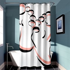 Feet Toes Foot Barefoot Footprint Shower Curtain 36  X 72  (stall)  by Modalart