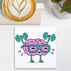 Brain Motivation Mental Activity Uv Print Square Tile Coaster  by Modalart