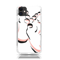 Feet Toes Foot Barefoot Footprint Iphone 11 Tpu Uv Print Case by Modalart