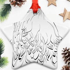 Eagle Birds Of Prey Raptor Ornament (star) by Modalart