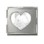 Eagle Birds Of Prey Raptor Mega Link Heart Italian Charm (18mm) Front