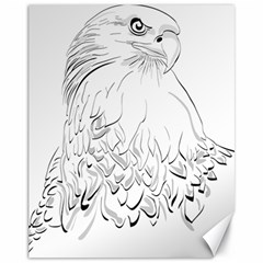 Eagle Birds Of Prey Raptor Canvas 11  X 14  by Modalart