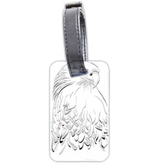 Eagle Birds Of Prey Raptor Luggage Tag (two Sides) by Modalart