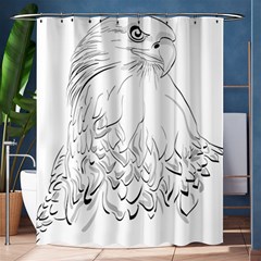 Eagle Birds Of Prey Raptor Shower Curtain 60  X 72  (medium)  by Modalart