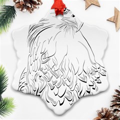 Eagle Birds Of Prey Raptor Snowflake Ornament (two Sides) by Modalart