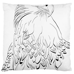 Eagle Birds Of Prey Raptor Large Cushion Case (one Side) by Modalart