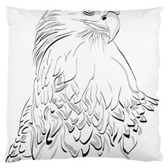 Eagle Birds Of Prey Raptor Standard Premium Plush Fleece Cushion Case (one Side) by Modalart