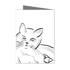 Dog Cat Domestic Animal Silhouette Mini Greeting Cards (Pkg of 8)