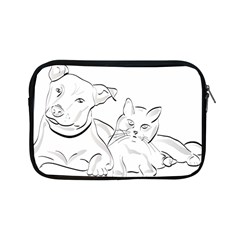 Dog Cat Domestic Animal Silhouette Apple iPad Mini Zipper Cases