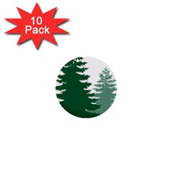 Pine Trees Spruce Tree 1  Mini Buttons (10 pack) 