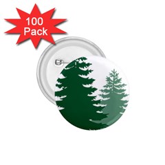 Pine Trees Spruce Tree 1.75  Buttons (100 pack) 